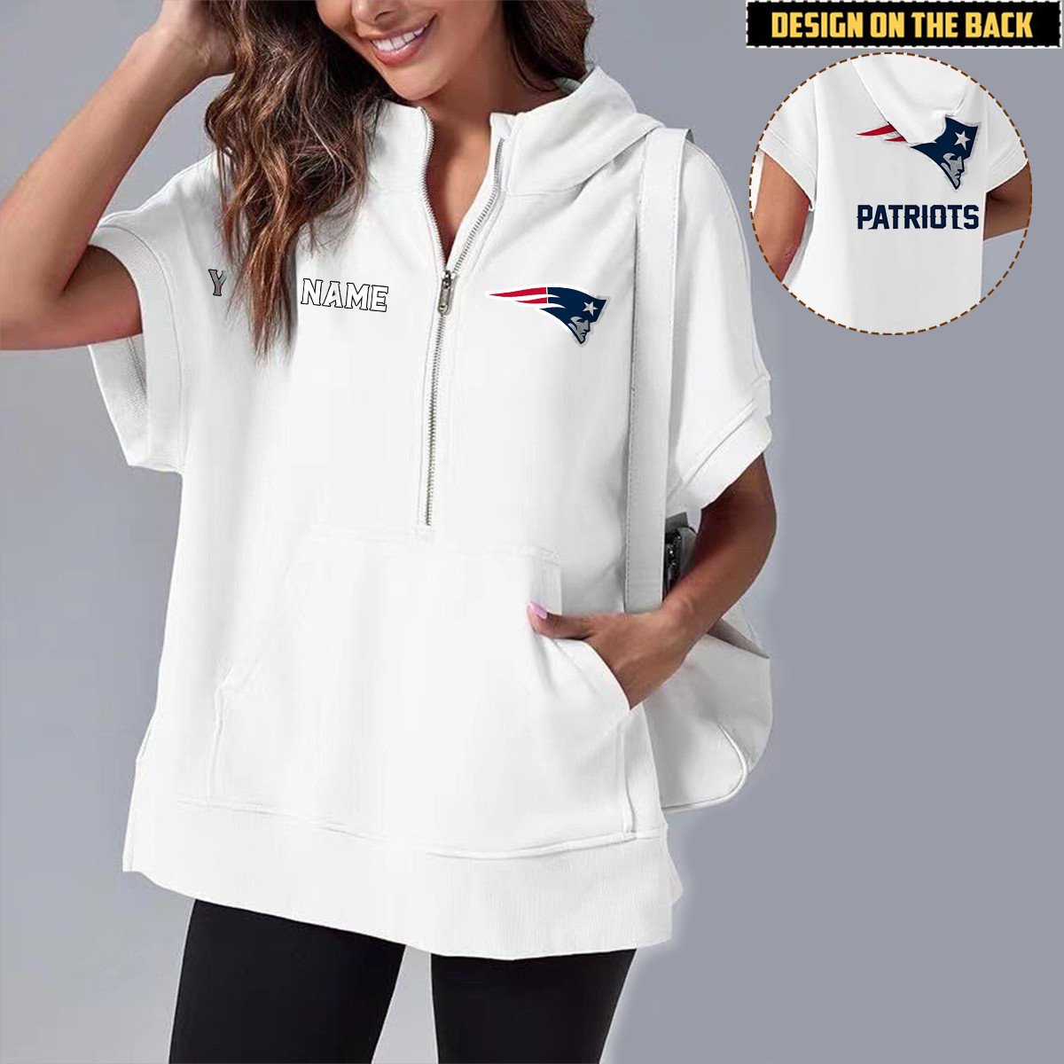 NEP x NFL Short Sleeve Zip Hoodie DATND TANTD