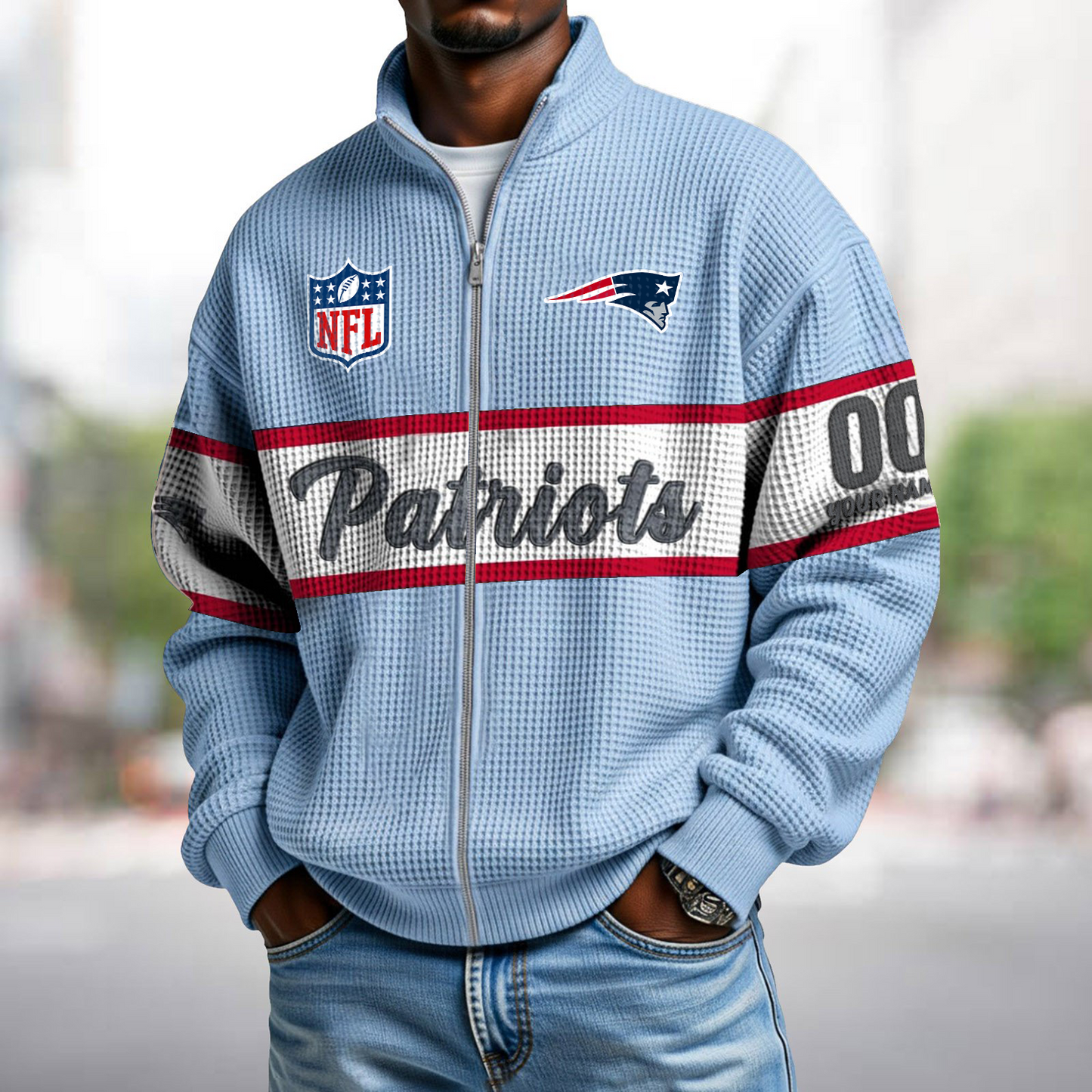 NEP x NFL Waffle Zip-Up Sweatshirt DATND TANTD