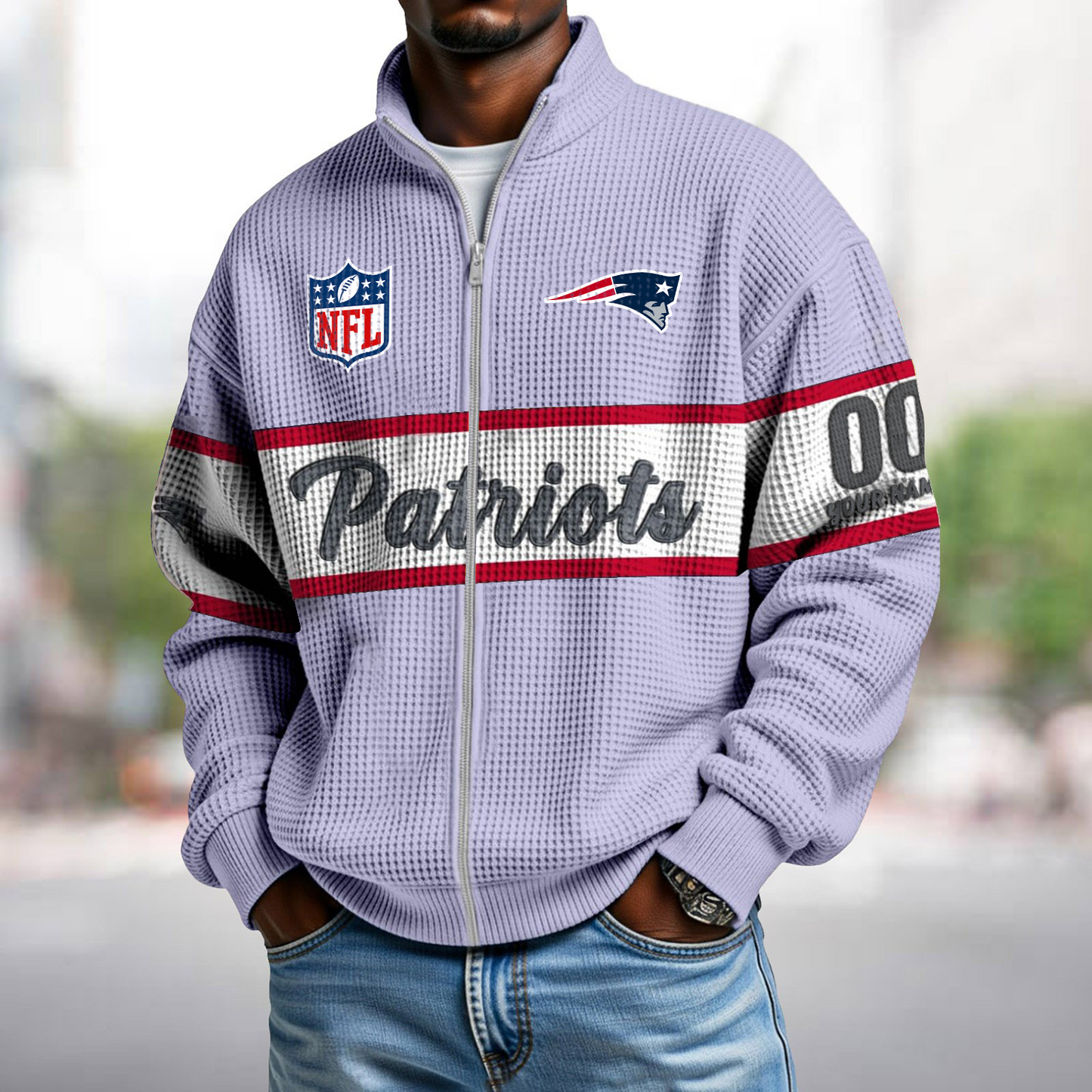 NEP x NFL Waffle Zip-Up Sweatshirt DATND TANTD