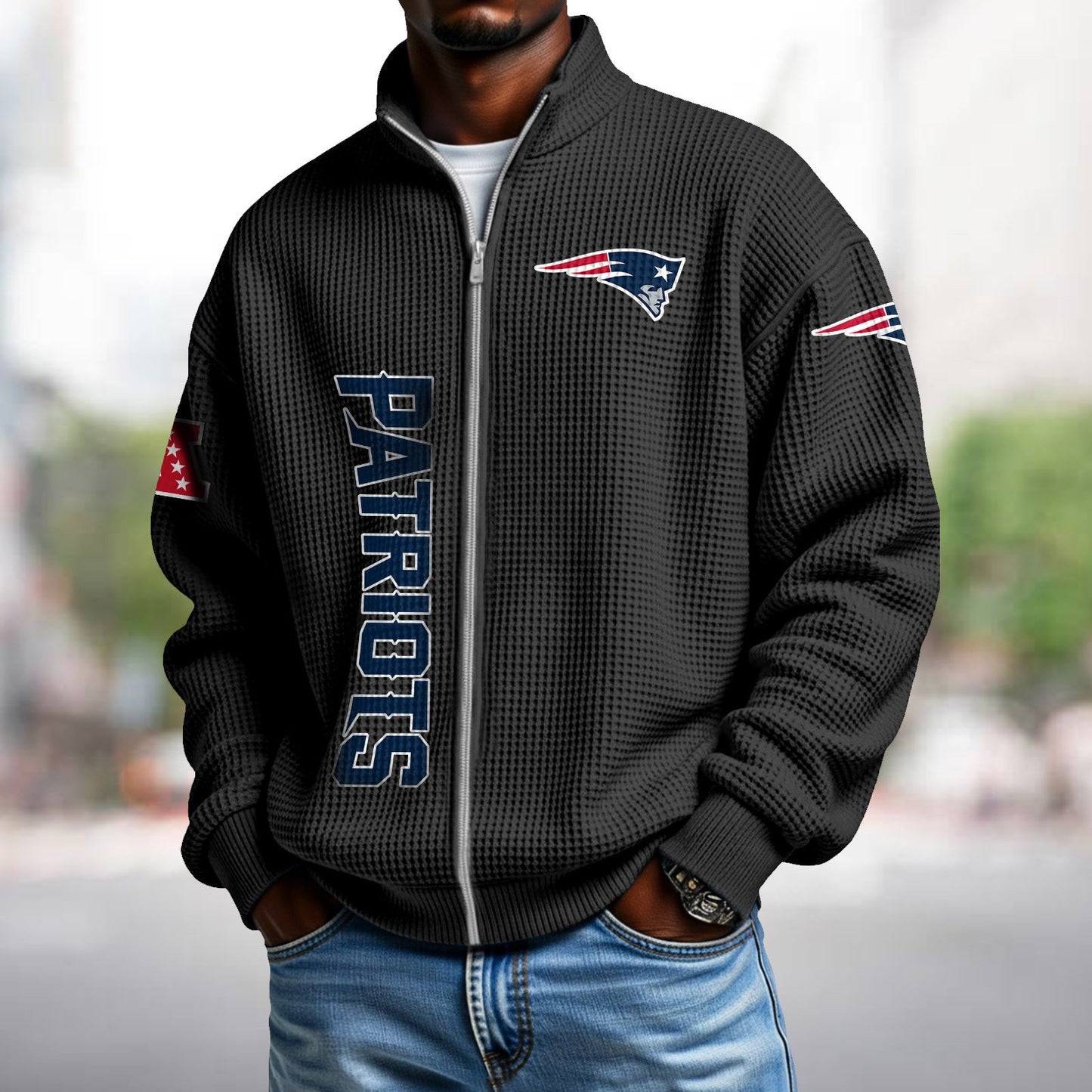 NEP x NFL Waffle Zip-Up Sweatshirt DATND TANTD