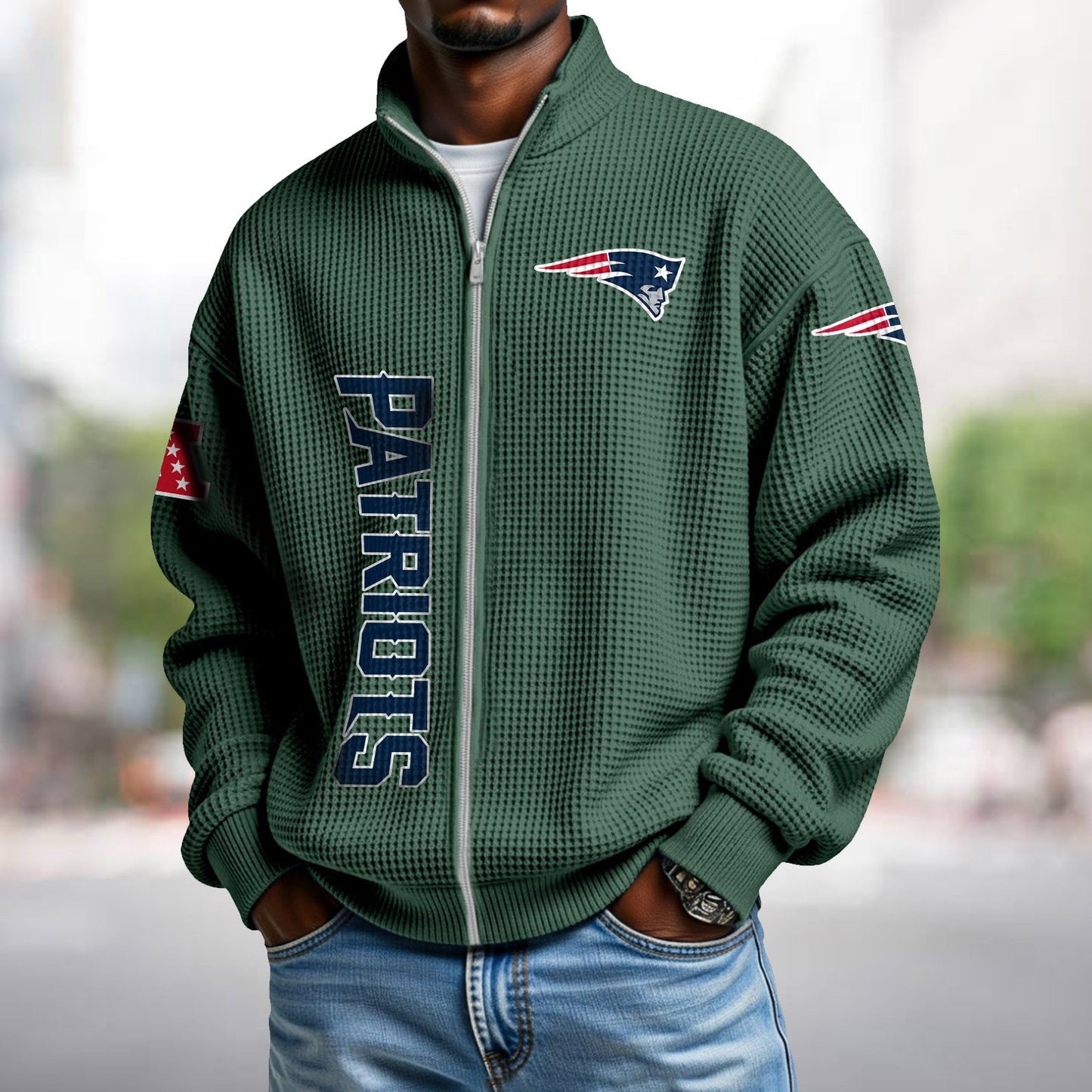 NEP x NFL Waffle Zip-Up Sweatshirt DATND TANTD