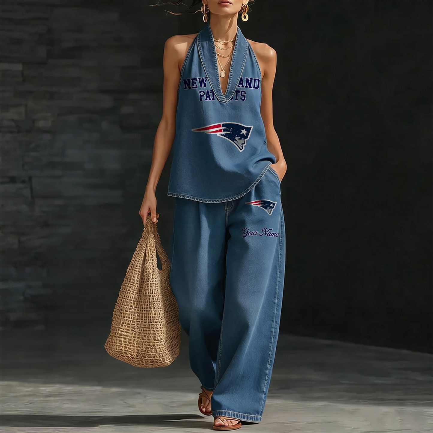 NEP x NFL Women's Vintage Washed Denim Suit DATND TANTD 030626