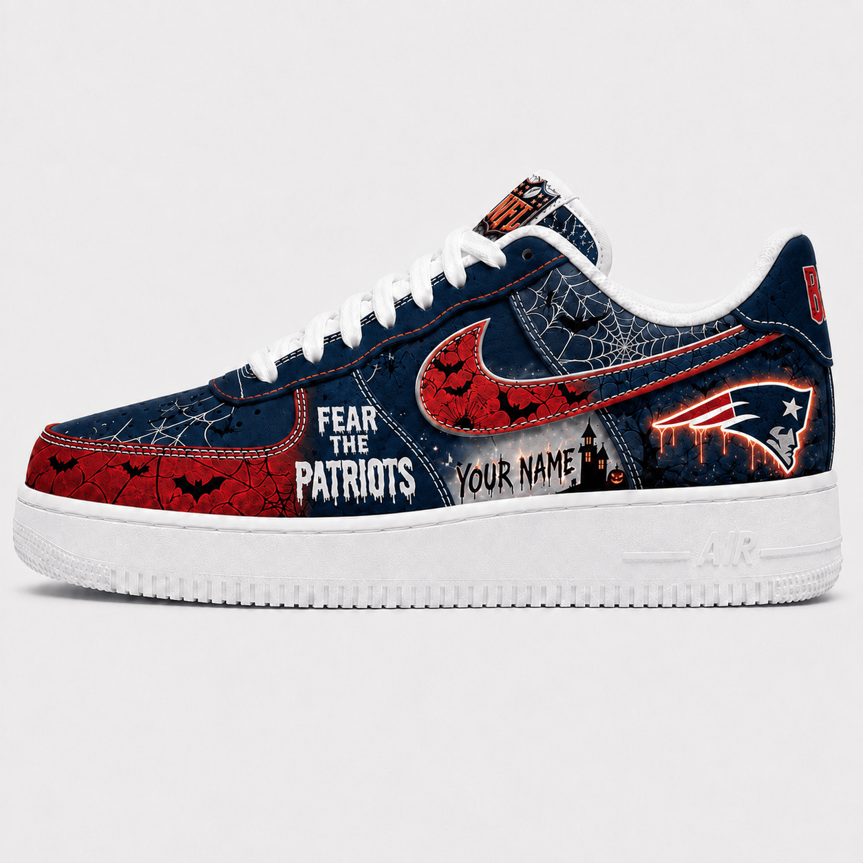 NEP x Premium NFL Fear The Team Halloween AF1 Sneakers