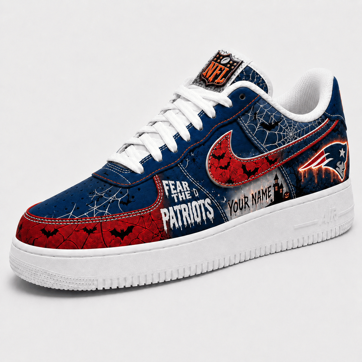 NEP x Premium NFL Fear The Team Halloween AF1 Sneakers