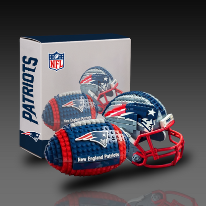 NFL Team Ball & Helmets Building Block Football Set DDT CTND