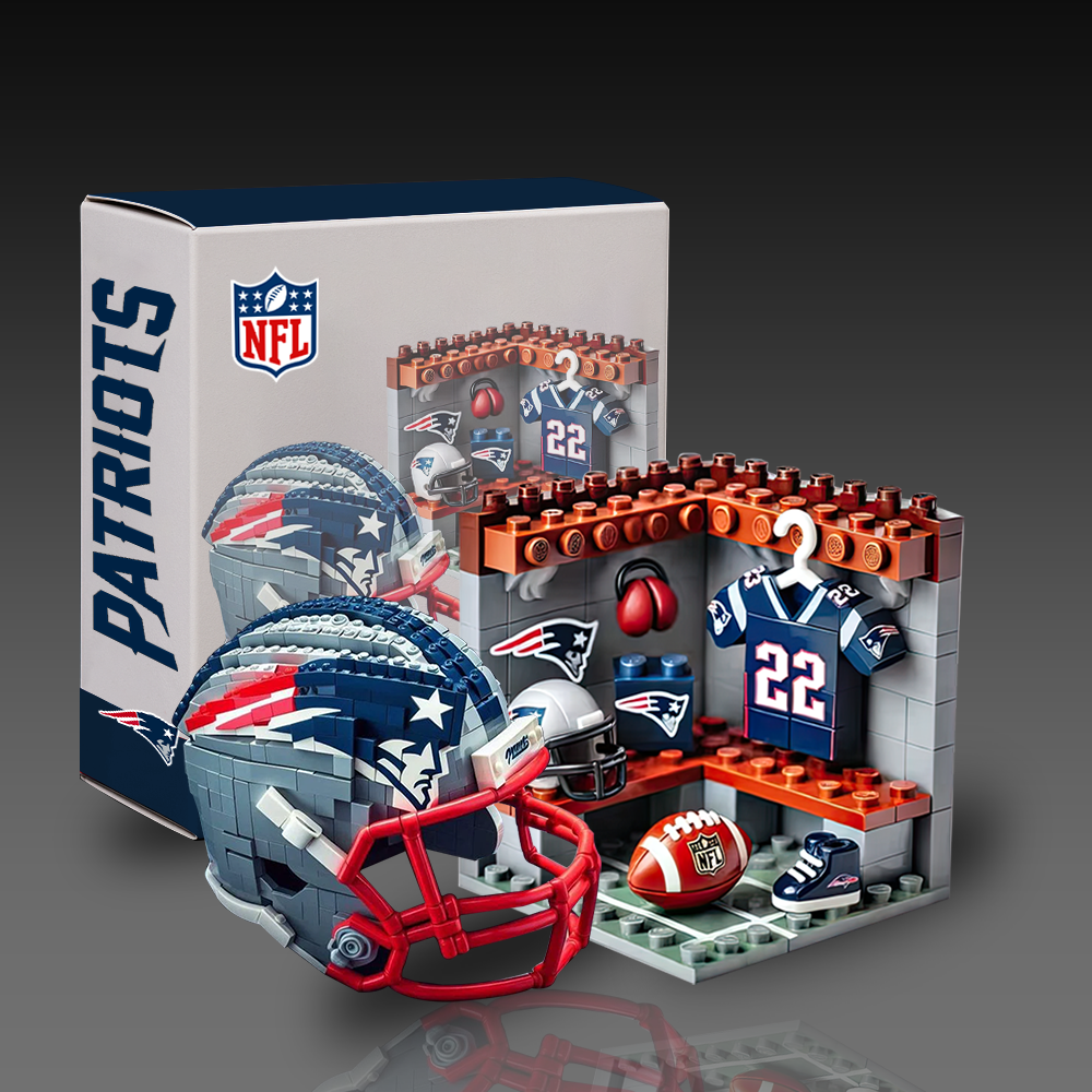 NFL Team Changing Room & Helmets Building Block Football Set DDT CTND