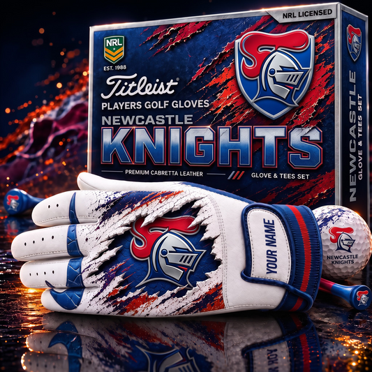 NEW PREMIUM NRL PLAYERS GOLF GLOVE GIFT SET  V2