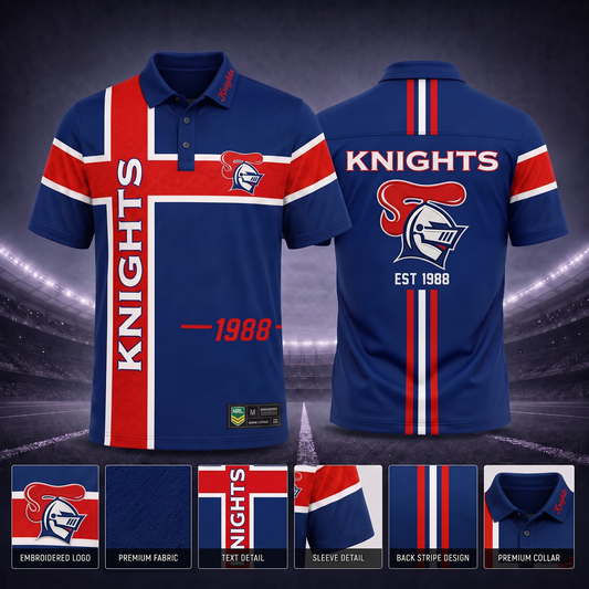 NEW X Premium NRL Men’s Sporty Cross Stripe Polo Shirt