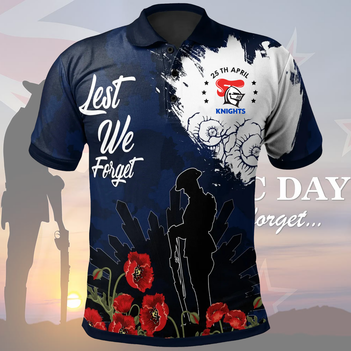 NEW x Anzac Day Polo Shirt DATND TANTD