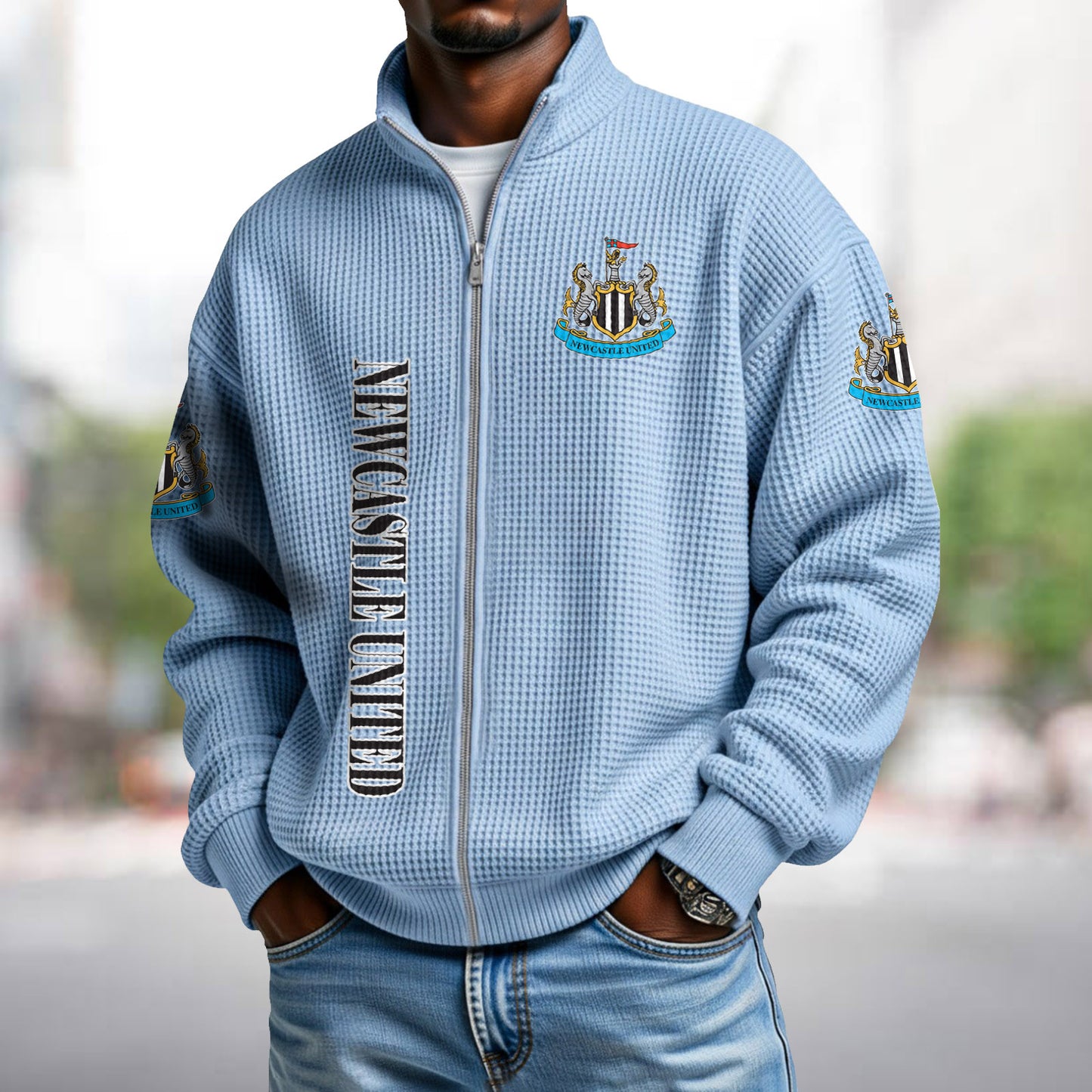 NEW x EPL Waffle Zip Up Sweatshirt DatND DVT