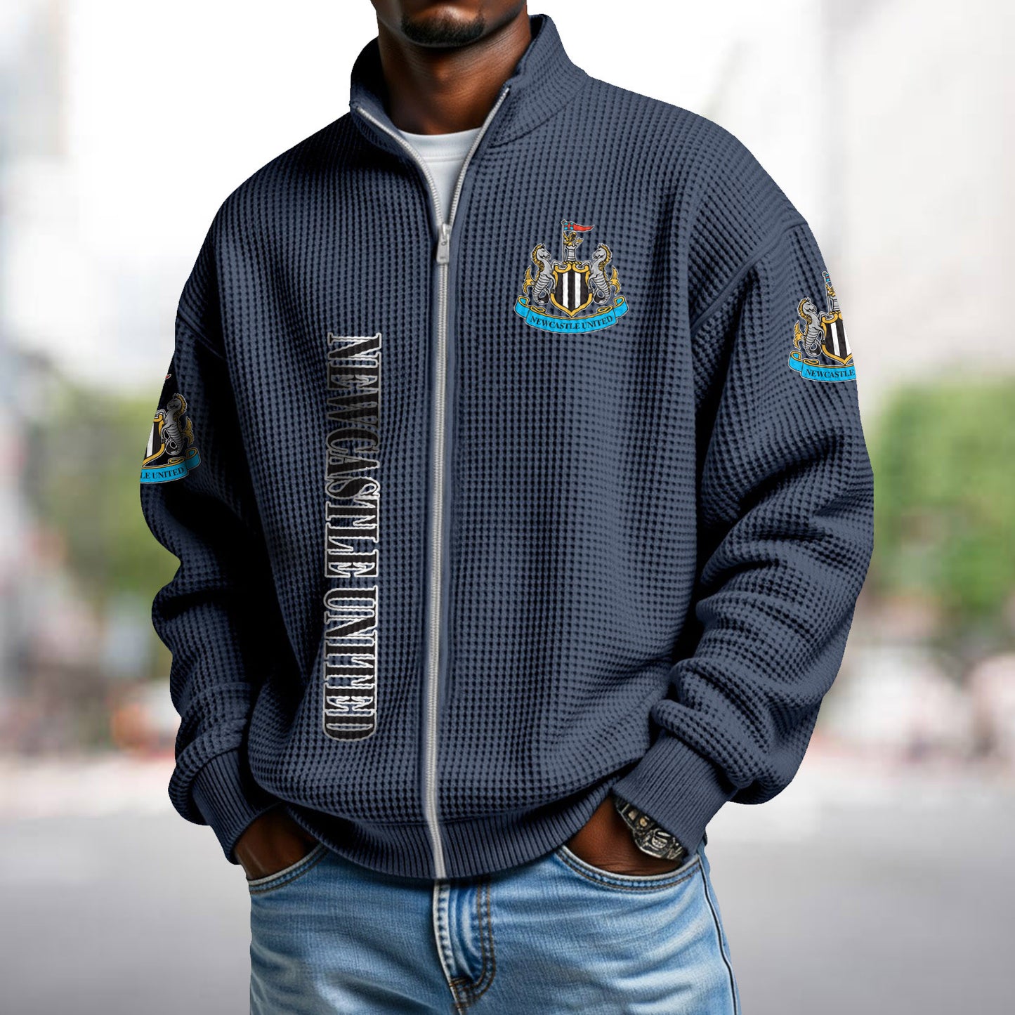 NEW x EPL Waffle Zip Up Sweatshirt DatND DVT
