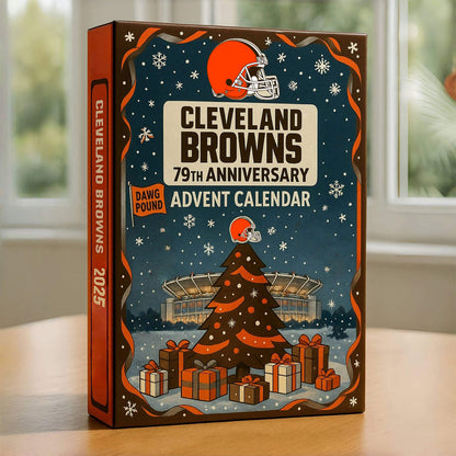 NFL CLE Team Advent Calendar Christmas V1 NAK NHM