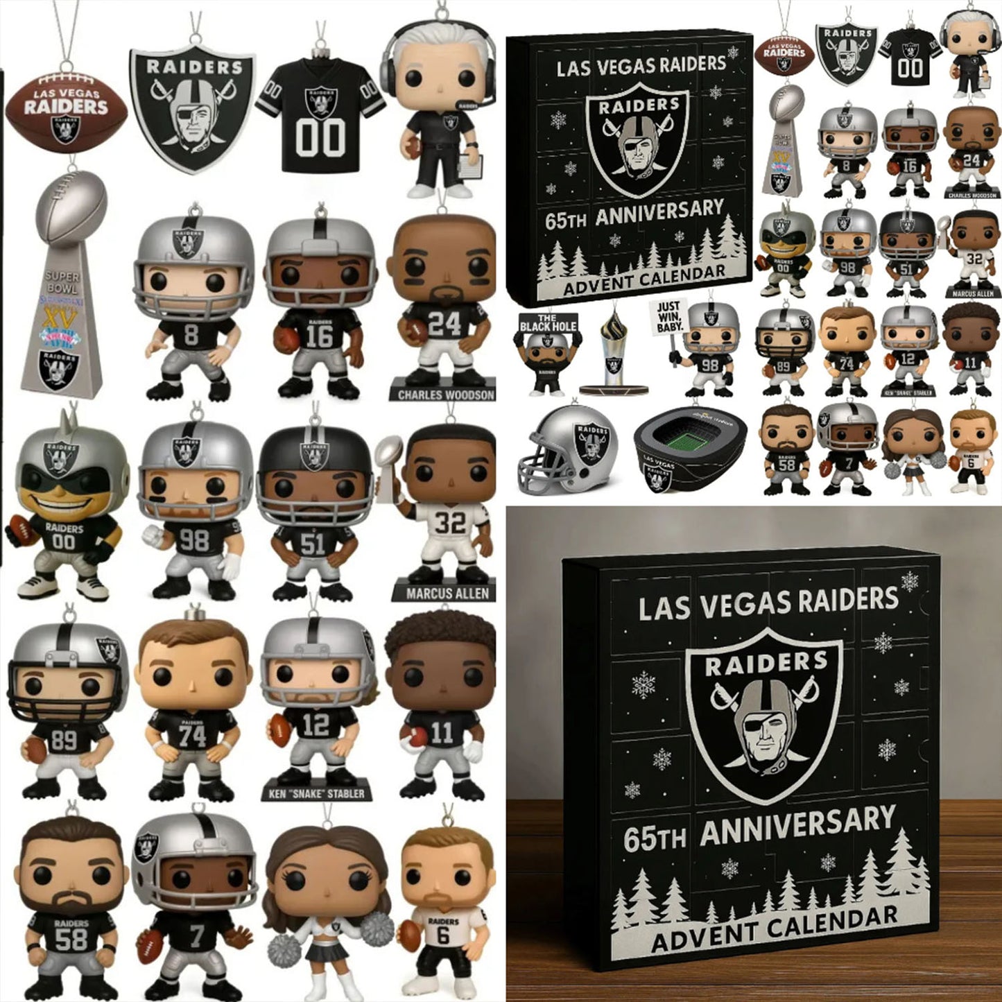 NFL LV Team Advent Calendar Christmas V1 NAK NHM