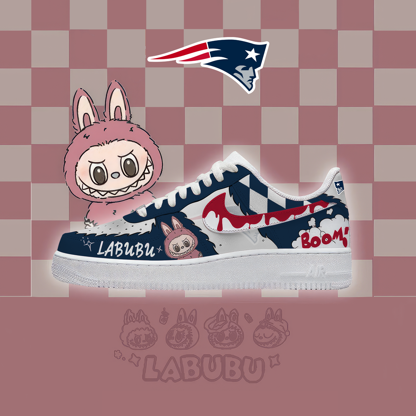 NFL NEP x Labubu Premium AF1 Sneaker DDT CTND