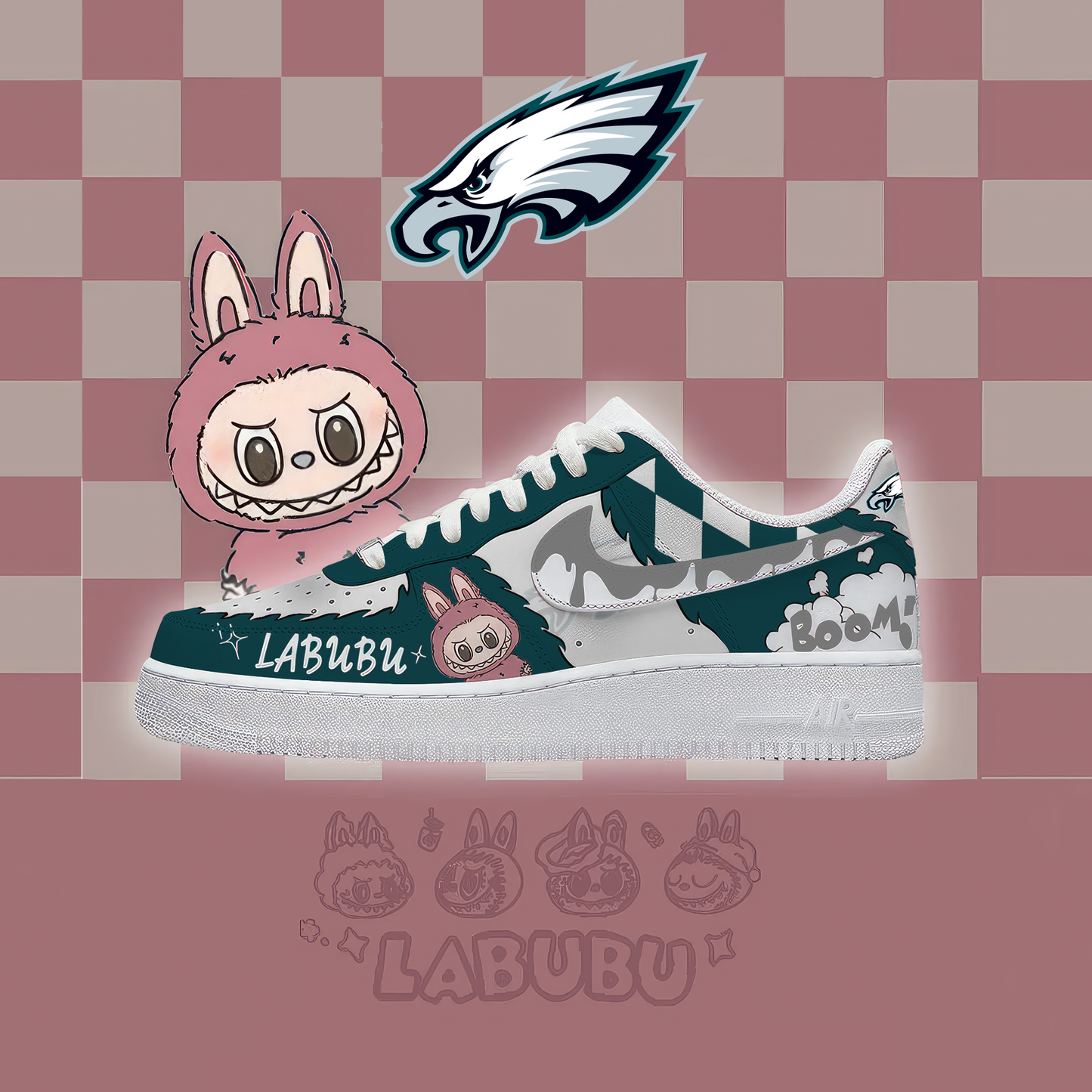 NFL PE x Labubu Premium AF1 Sneaker DDT CTND
