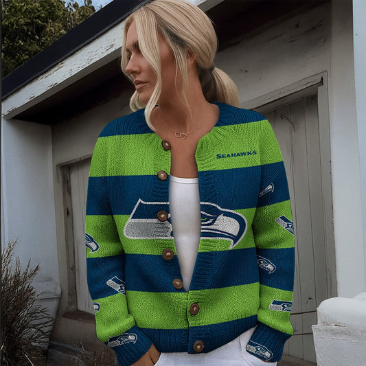 NFL x SEA Women's Cardigan Sweater HLP