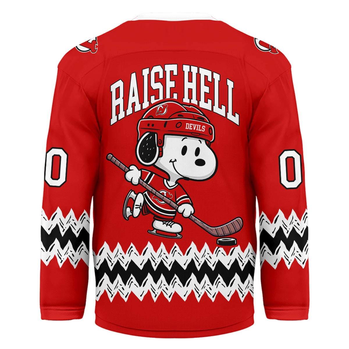 NJD Premium NHL Snoopy Personalized Hockey Jersey DDT CTND