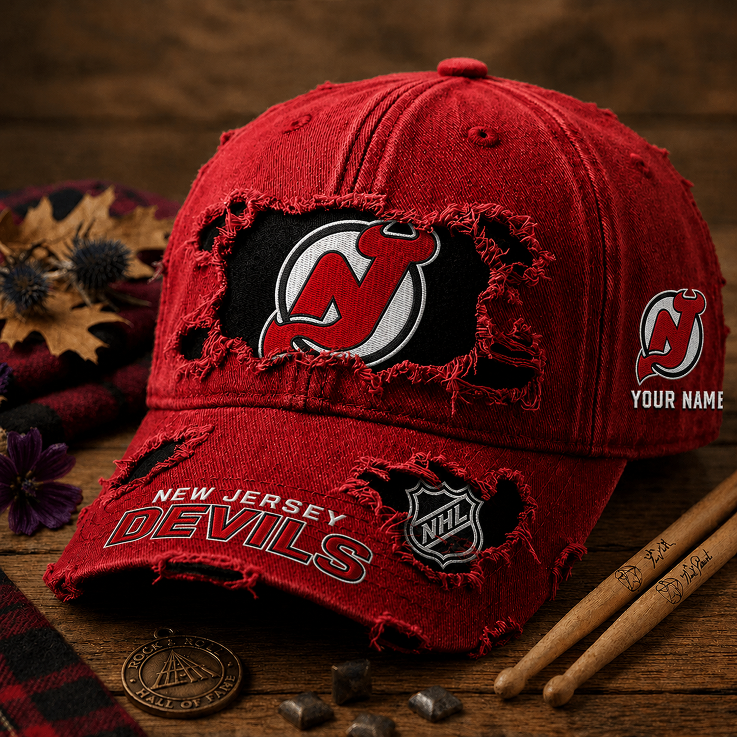 NJD x NHL Denim Washed Cap New Style DATND TANTD 290526