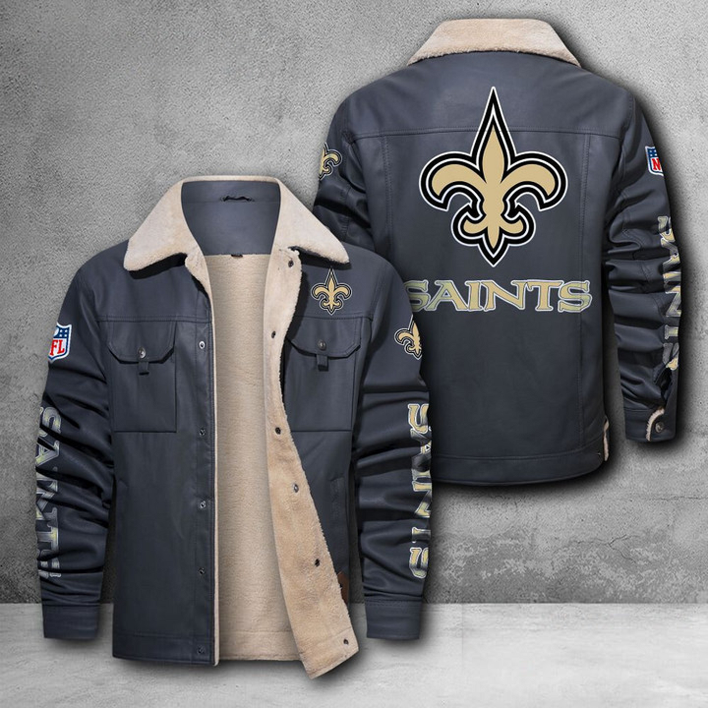 NO X NFL LEATHER JACKET DATND THUONGNH