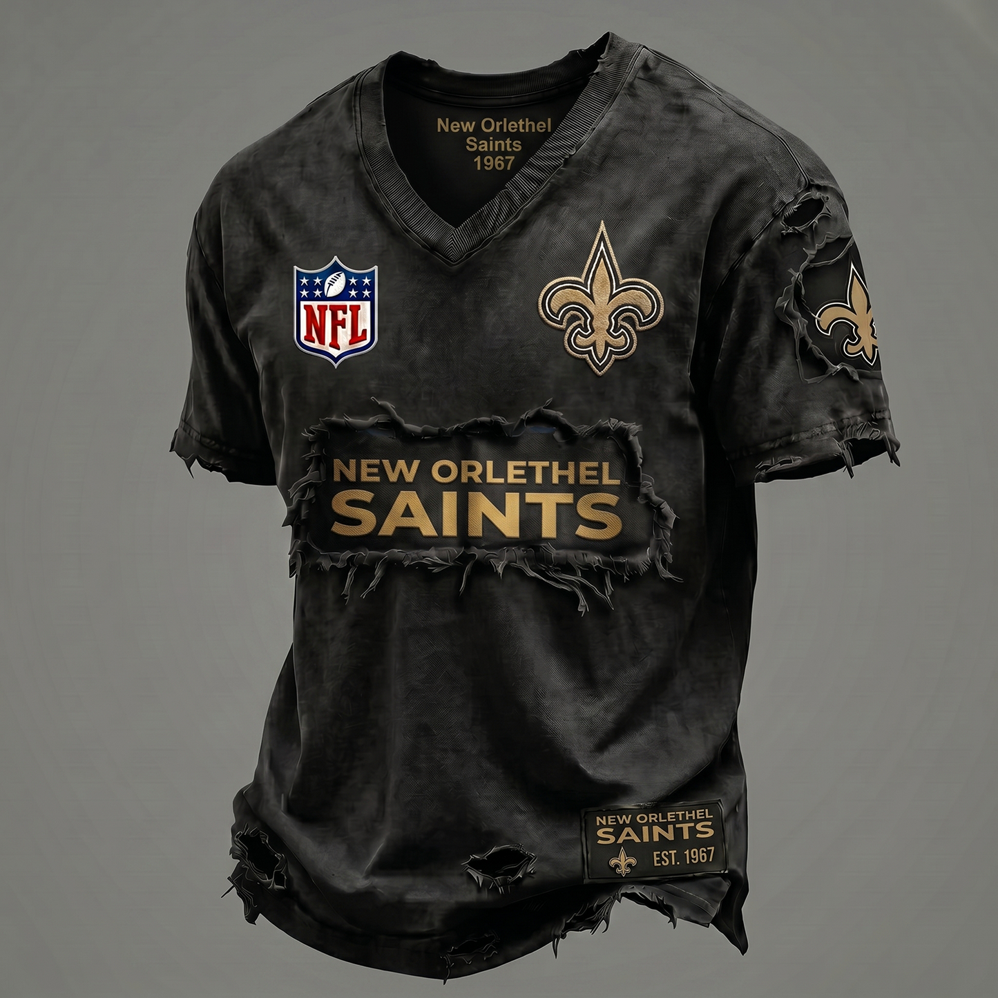 NOS NFL Premium V-Neck T-shirt Gift For Fans 0306 NAK DATND NHT