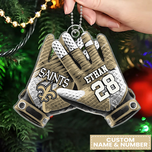 NO x NFL Customized Christmas Acrylic Ornament DATND TANTD