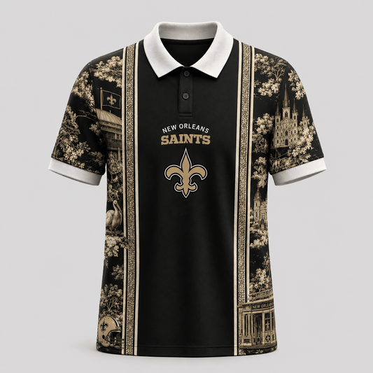 NO x NFL Heritage Cityscape Polo Shirt for Loyal Fans