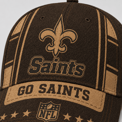 NO x NFL Premium Vintage Leather Personalized Cap for Loyal Fans