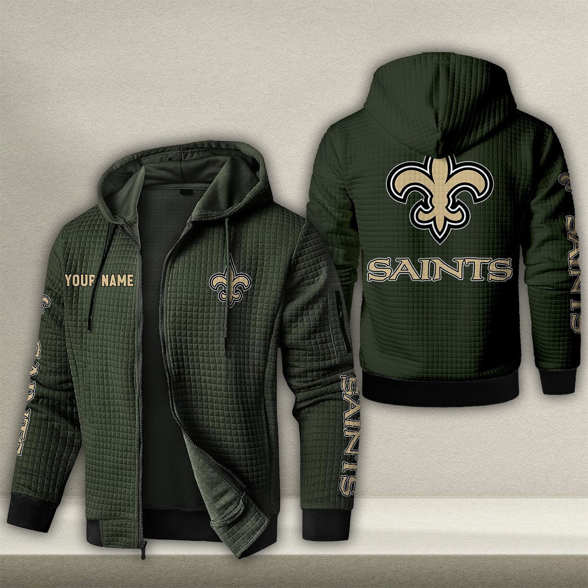 NO x NFL Quilted Zip Hoodie DatND DVT