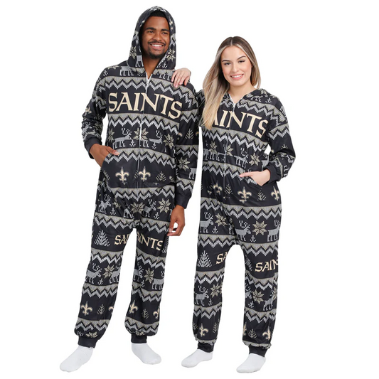 NO x NFL Ugly Pattern One Piece Pajamas DATND TANTD