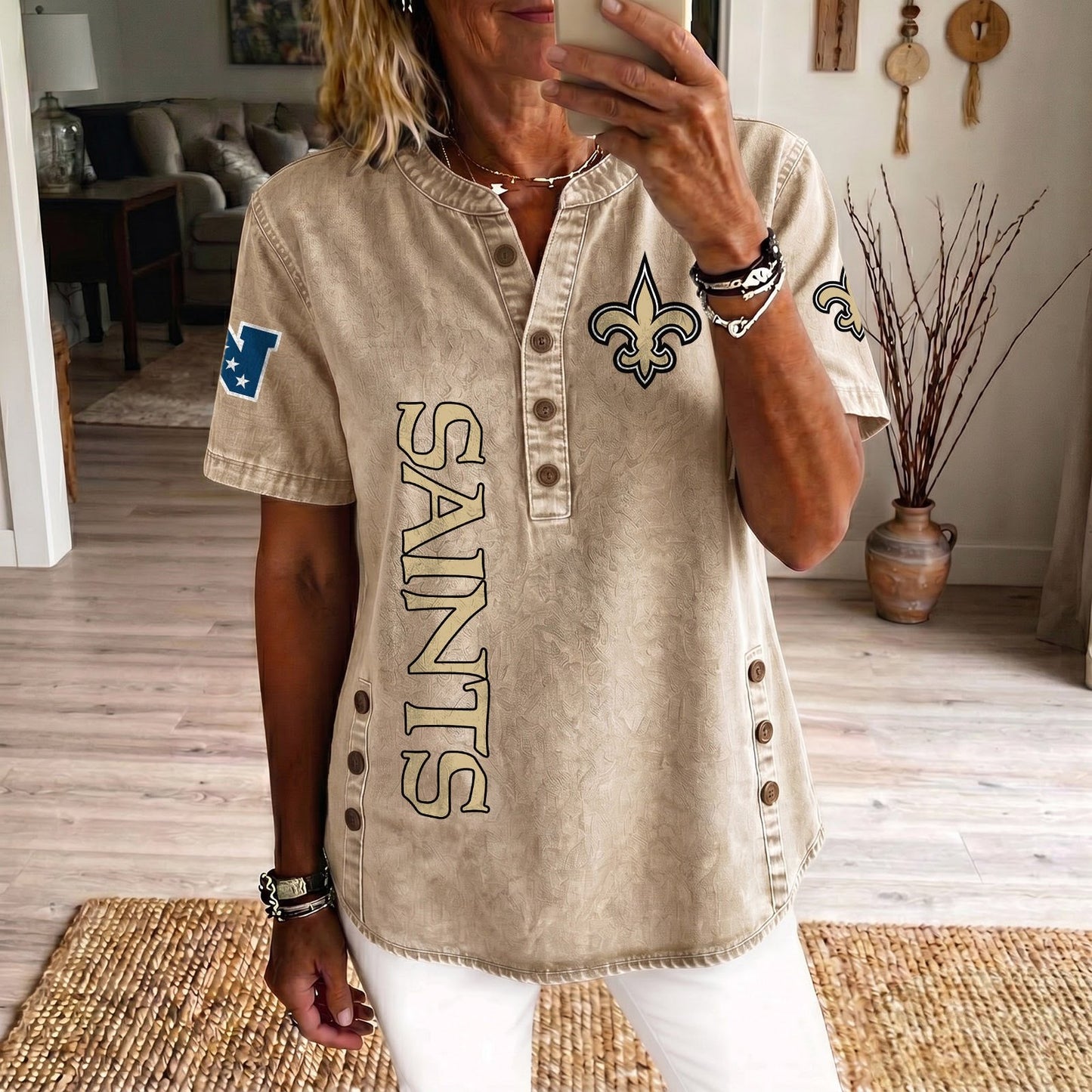 NO x NFL Womenƒ??s Denim Casual Tops DATND LBN 190526