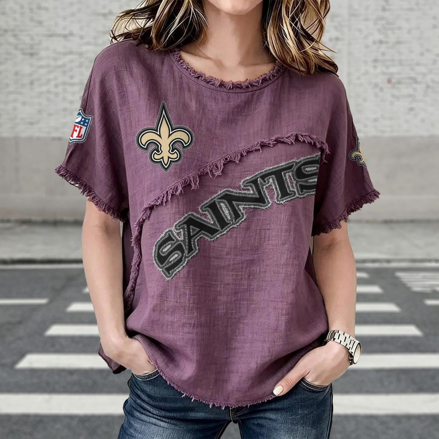 NO x NFL Womenƒ??s Vintage O-Neck 2905 DatND DVT