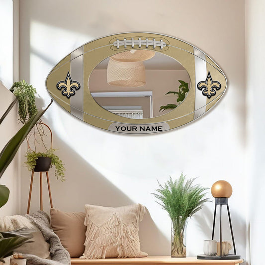 NOS Custom NFL Wall Mirror Decor For Fan DDT CTND