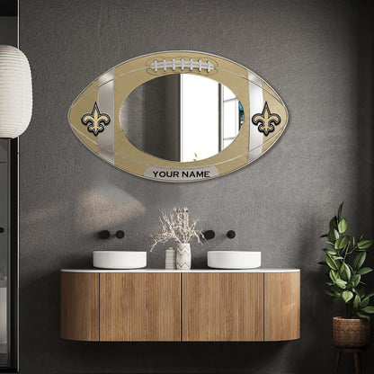 NOS Custom NFL Wall Mirror Decor For Fan DDT CTND