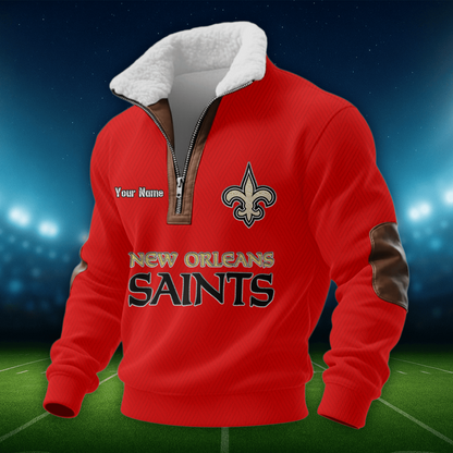 NOS NFL Men Fur Collar Sweatshirt DDT CTND