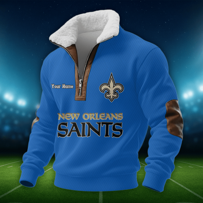 NOS NFL Men Fur Collar Sweatshirt DDT CTND