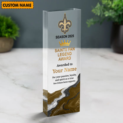 NOS NFL Personalized Acrylic Award Plaque Funny Christmas Gift For Family DDT NTL