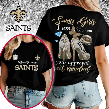 NOS Premium NFL I Am Who I Am Glitter 3D Apparel DDT 211025 NTL