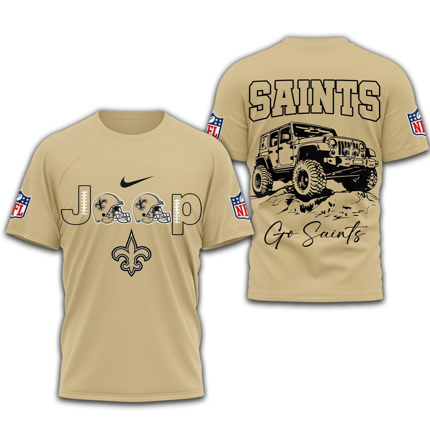 NOS Premium NFL Jeep 3D Shirt DDT 101125 NTL