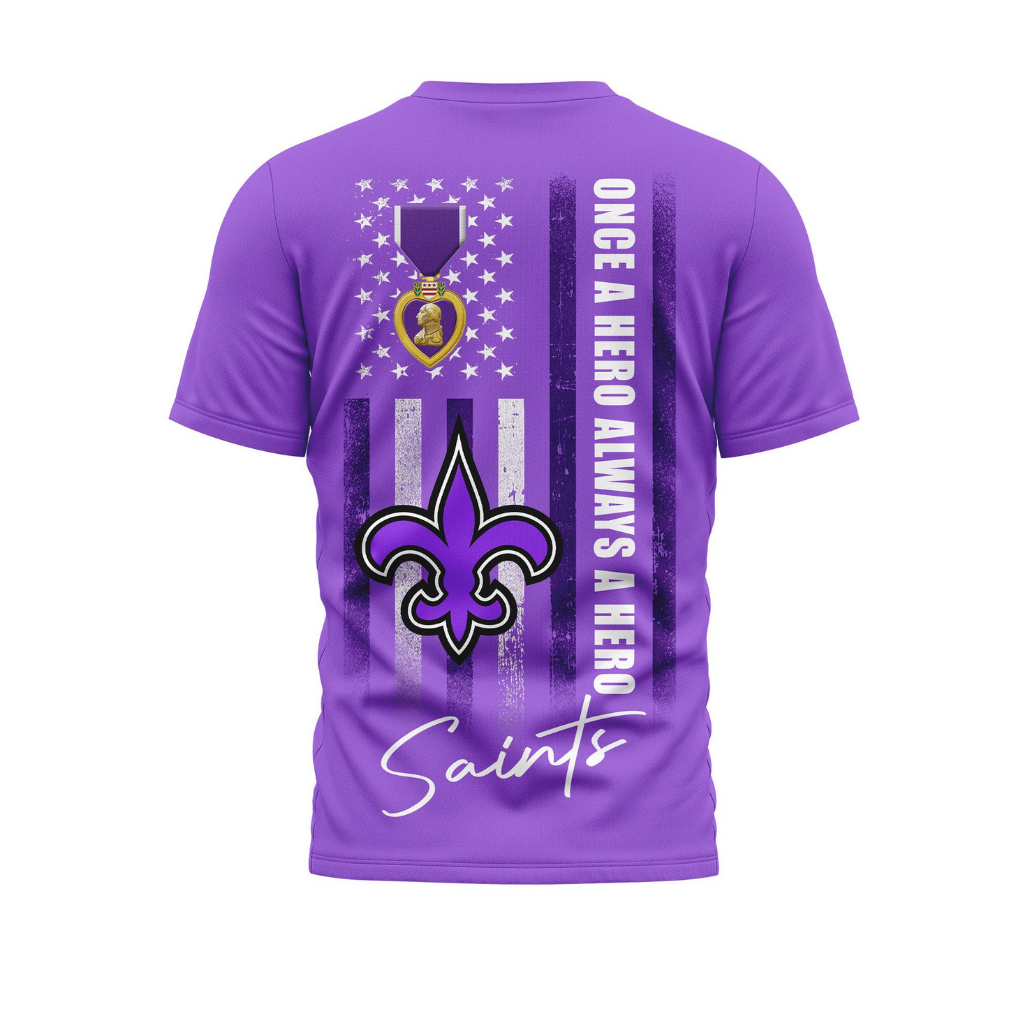 NOS Premium National Purple Hear Day 3D Shirt  300626