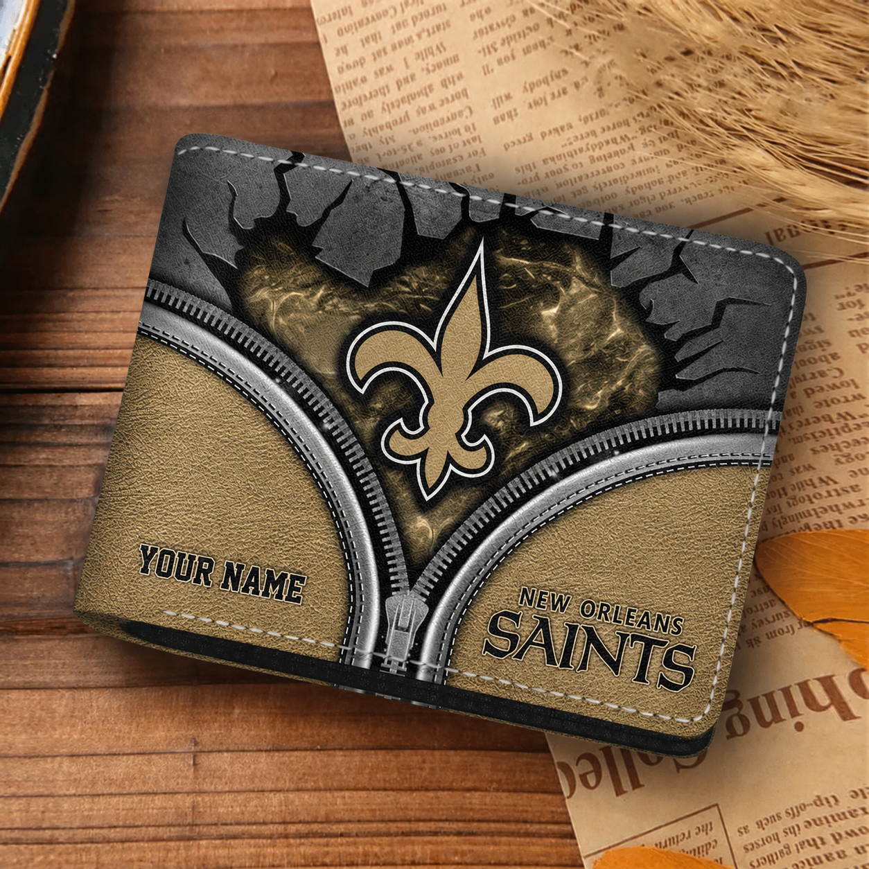 NOS x NFL 3D Leather Wallet