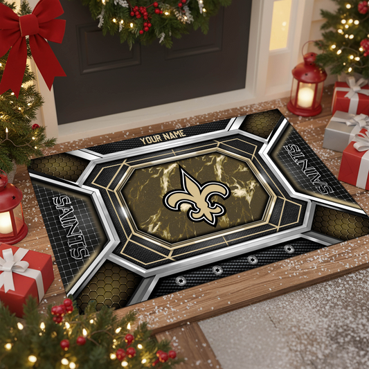 NOS x NFL Personalized Sport Doormat, Gifts For Christmas DDT NTL