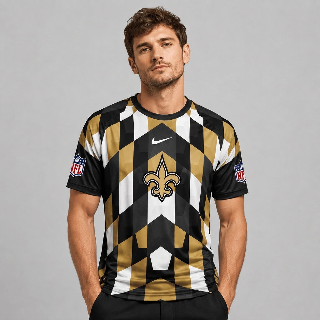 NOS x Premium NFL Geometric Fan Performance T-Shirt
