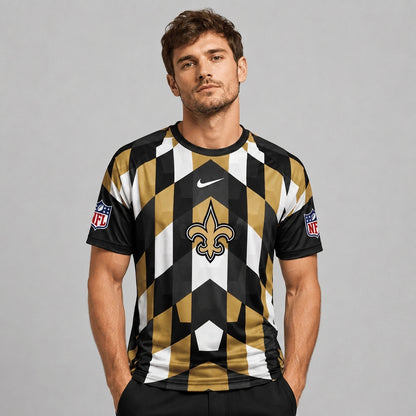 NOS x Premium NFL Geometric Fan Performance T-Shirt