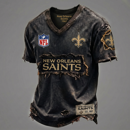 NOS NFL Premium V-Neck T-shirt Gift For Fans 0306 NAK DATND NHT