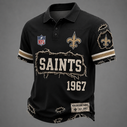 NO x NFL LUXURY V-Neck T-Shirt 3005 DatND DVT