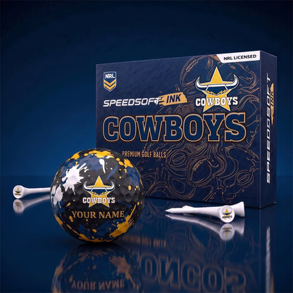 PREMIUM NRL X NQC EXCLUSIVE PERSONALIZED GOLF BALL SET LIMITED EDTION