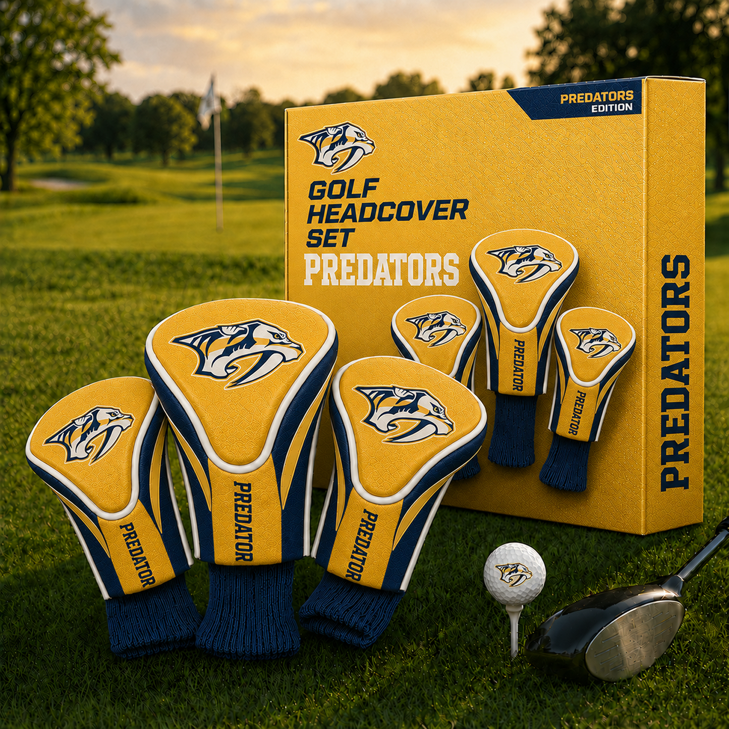 NSH Team Golf NHL 3-Pack Contour Sock Headcovers