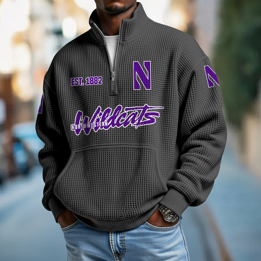 NW x College Football - Waffle Stand Collar Half Zip Sweatshirt DatND DVT