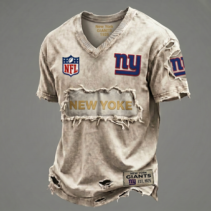 NYG NFL Premium V-Neck T-shirt Gift For Fans 0306 NAK DATND NHT