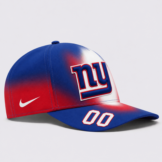 NYG Premium NFL Custom Name Number Athletic Cap
